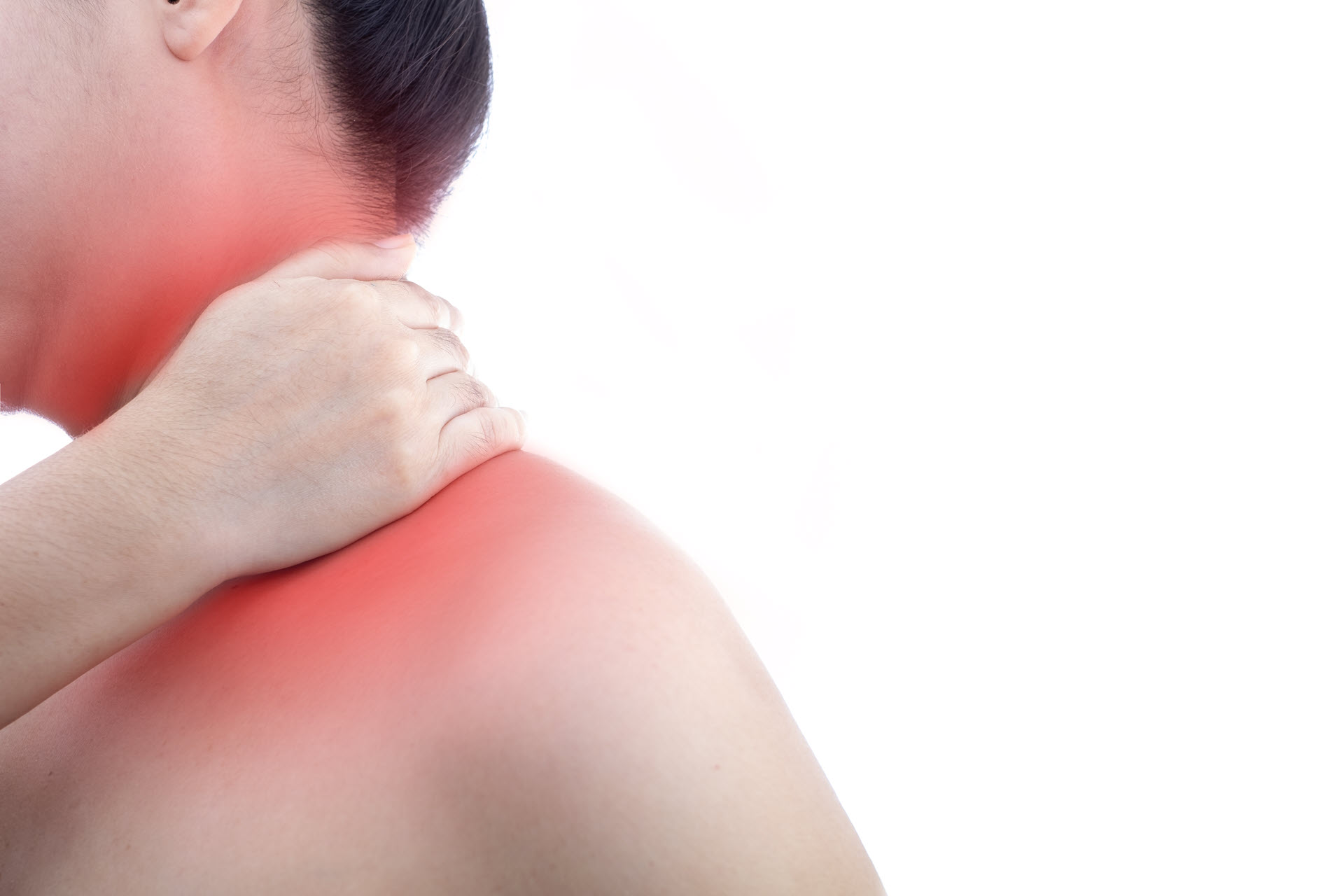 woman with neck pain after a motor vehicle collision